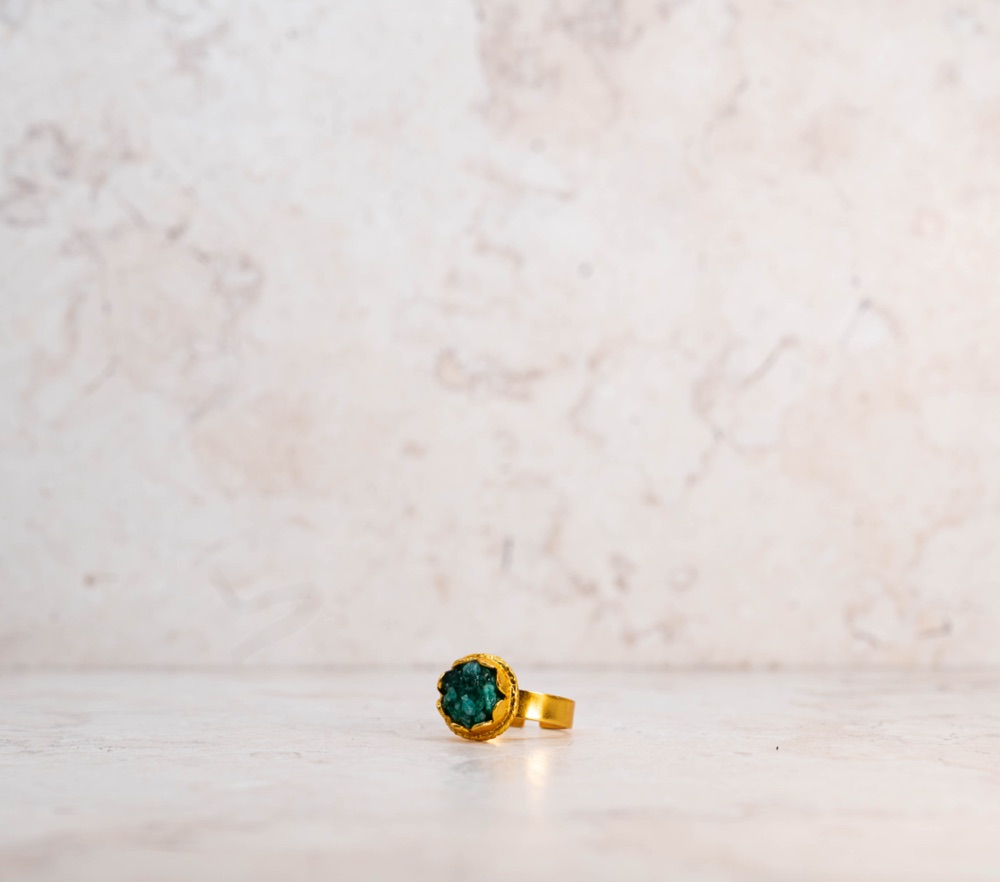 Anillo Bronce Esmeralda 2 · Normal — detalle