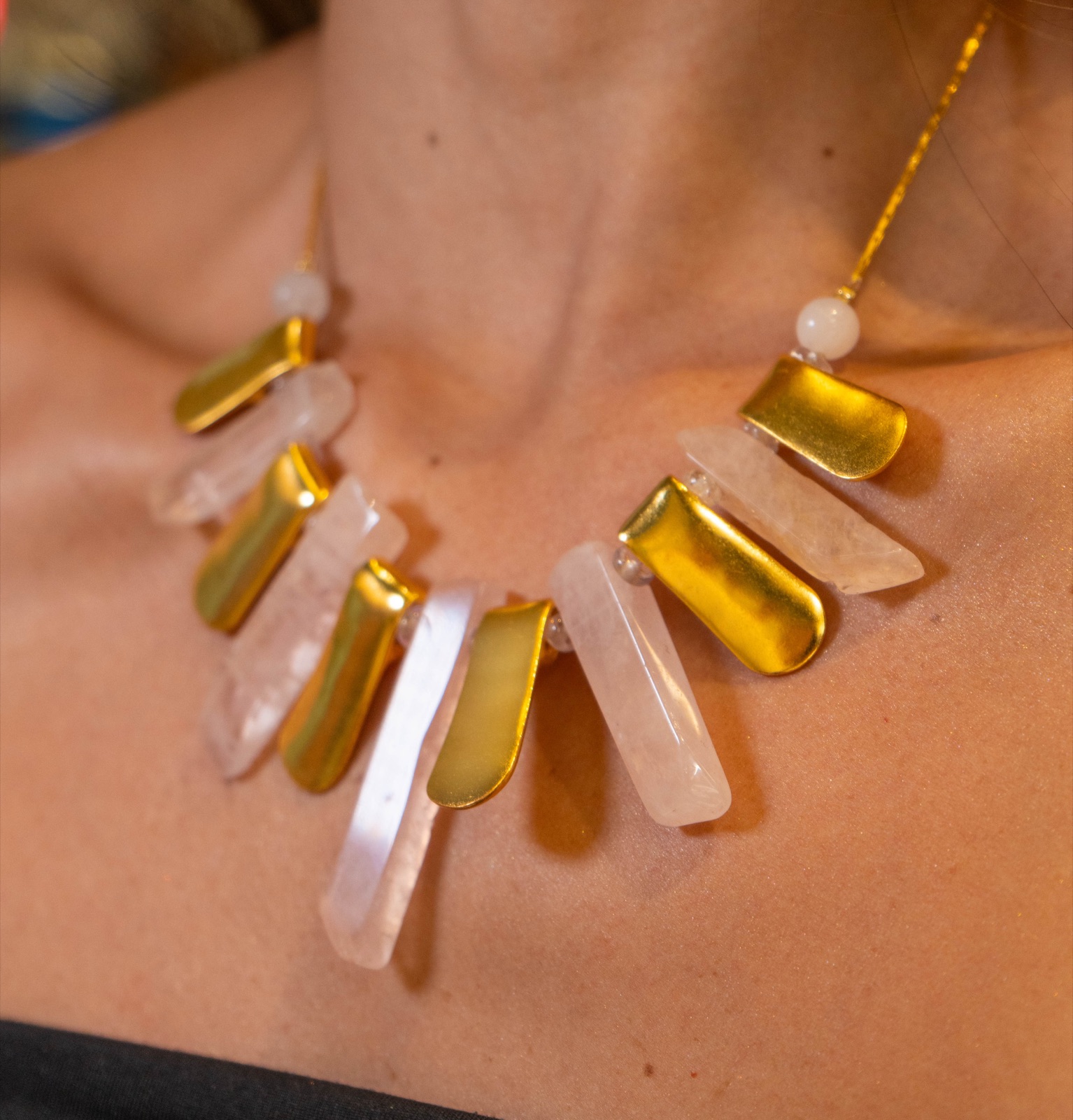 Pink Quartz Necklace