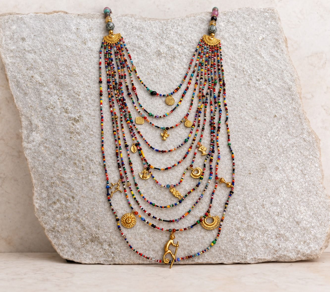 Collar Cristal Checo 10 Vueltas