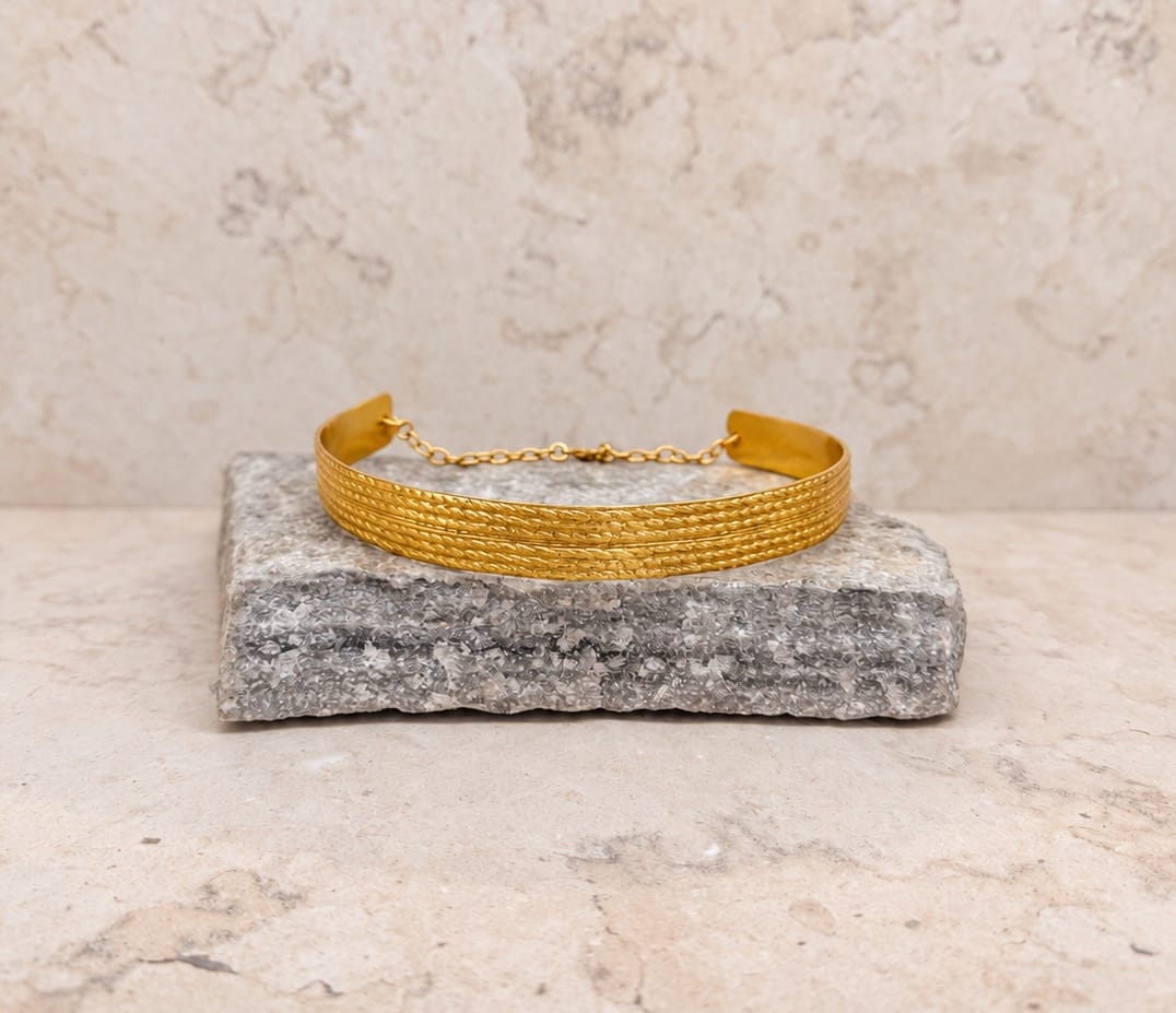 Aluna Bronce Filigrana Choker — detalle
