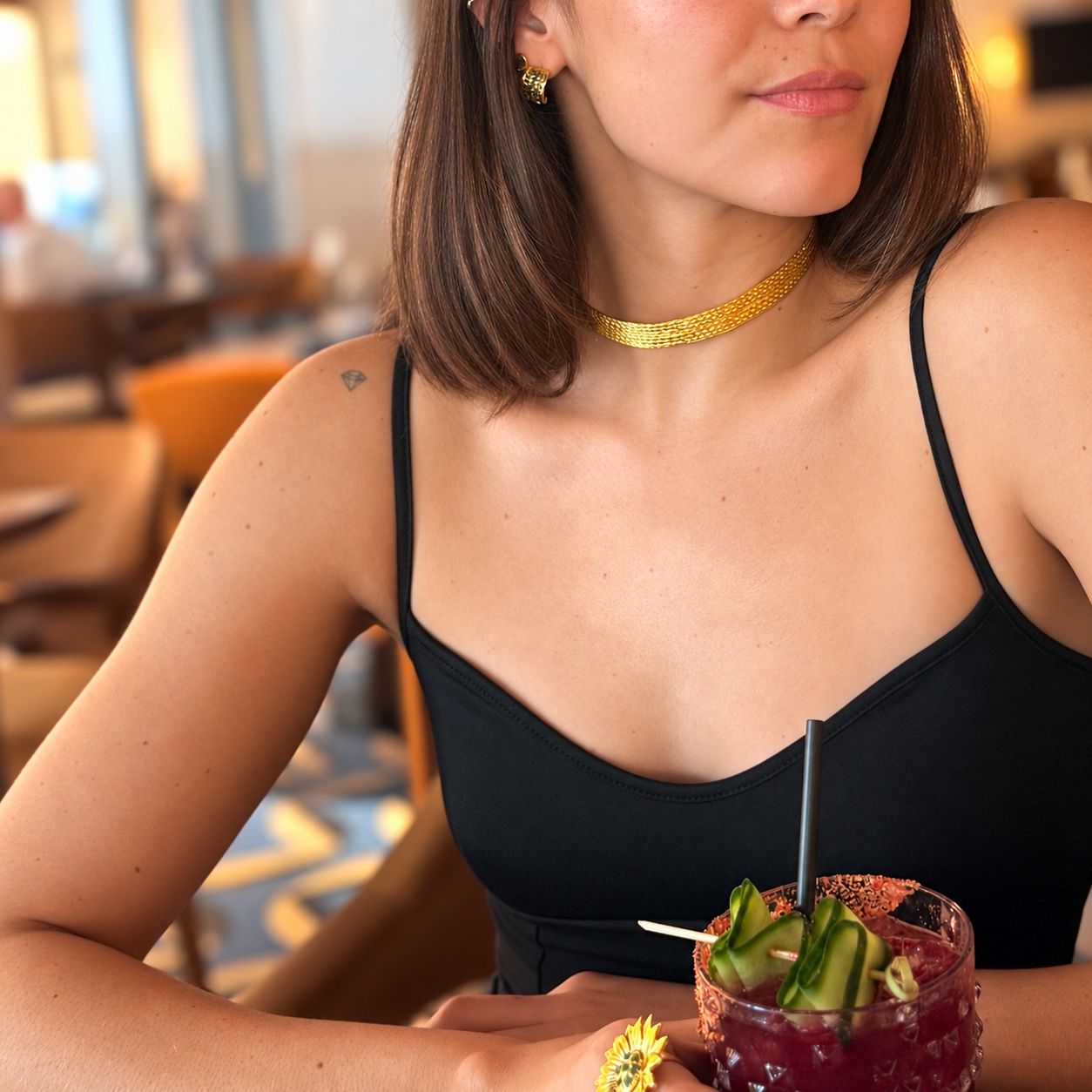 Aluna Bronce Filigrana Choker