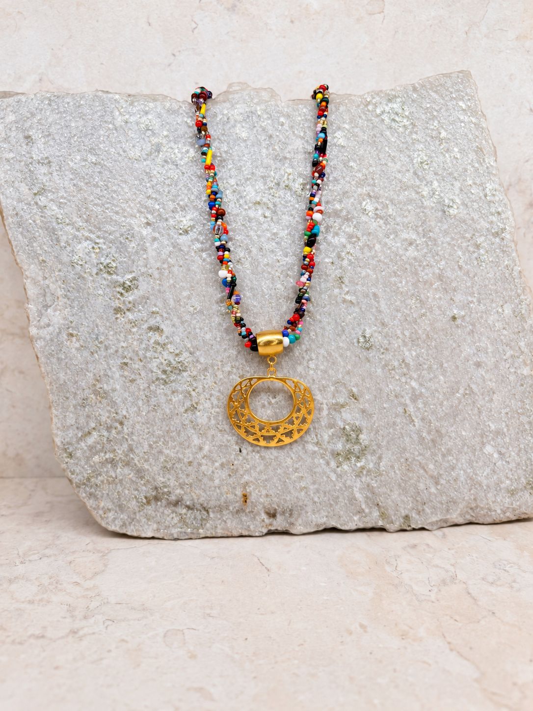 Collar Cristal Checo Cordon Nariguera