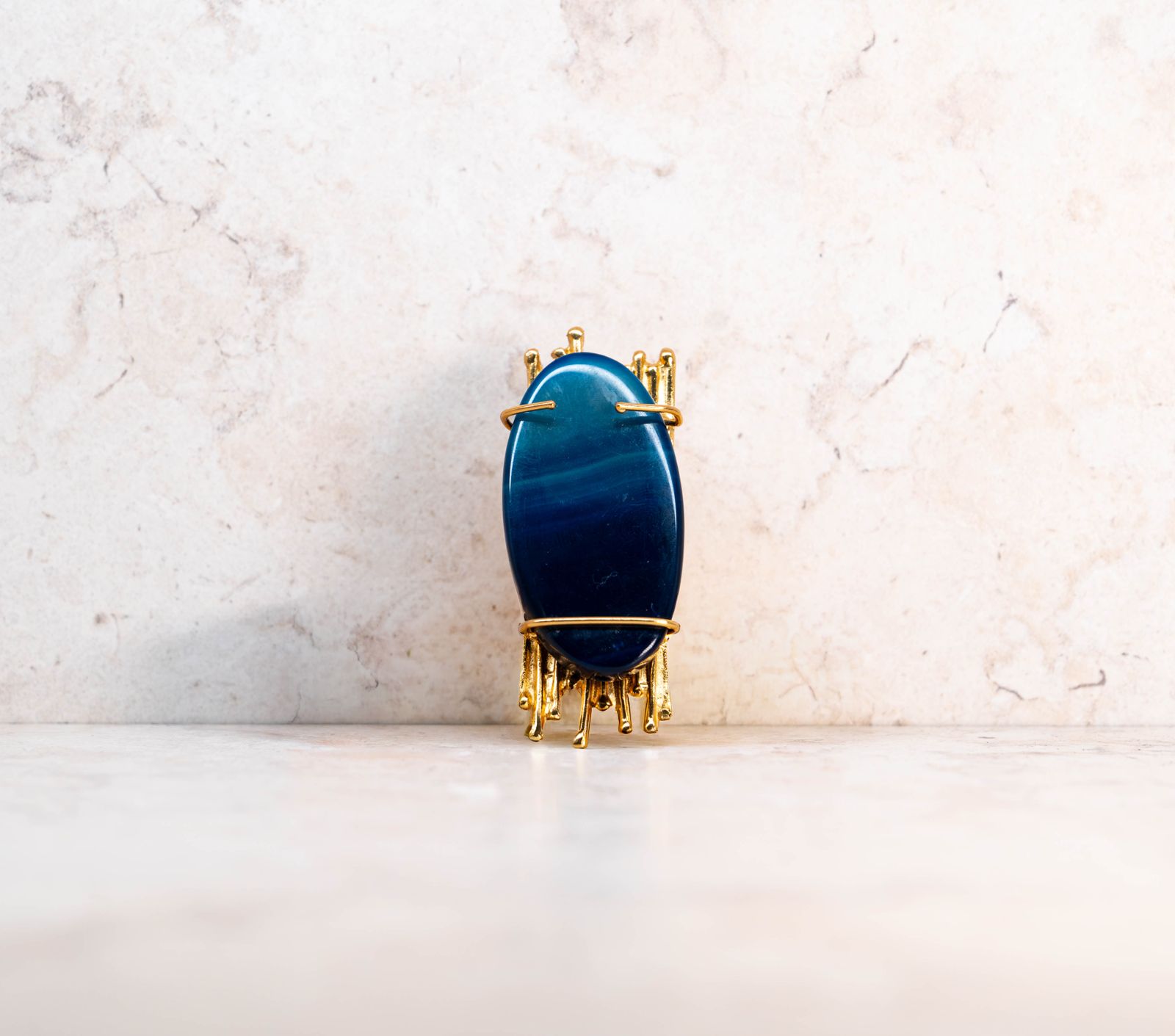 Estera Agata Azul Ring