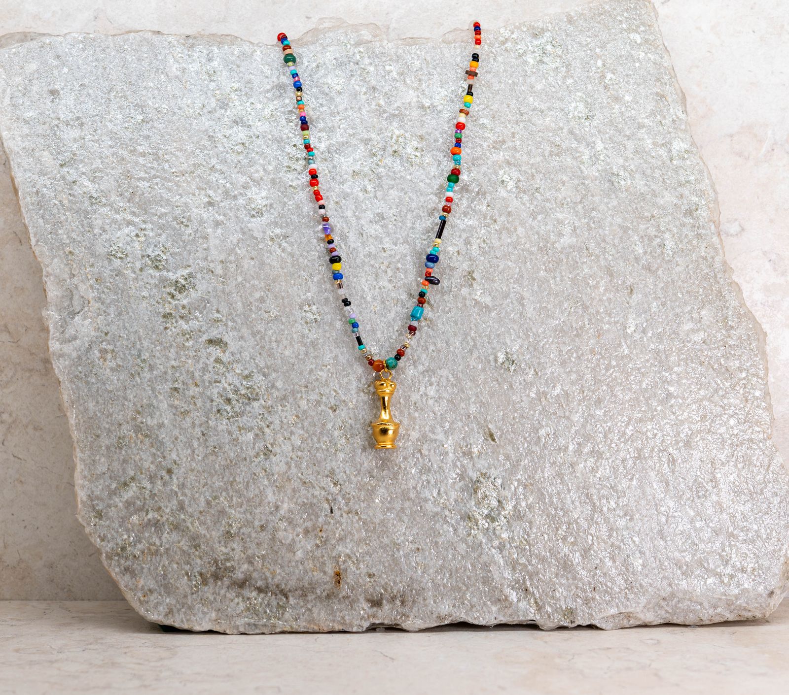 Collar Cristal Checo Poporo — detalle
